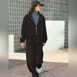 Zara Hooded Sweatshirt With long Sleeves Size XS